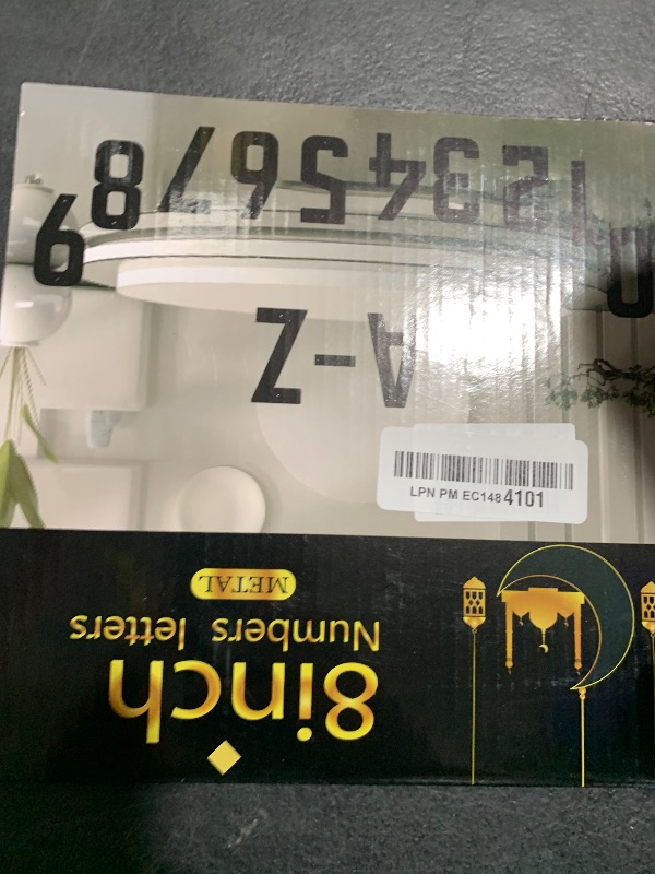 Photo 1 of 8 Inch House Numbers and Metal Letters for Outdoor Signs, House Numbers for Outside, Aluminum Address Letters and Numbers for Door, Mailbox, Garden, Perfect for Home or Office (Letter A)