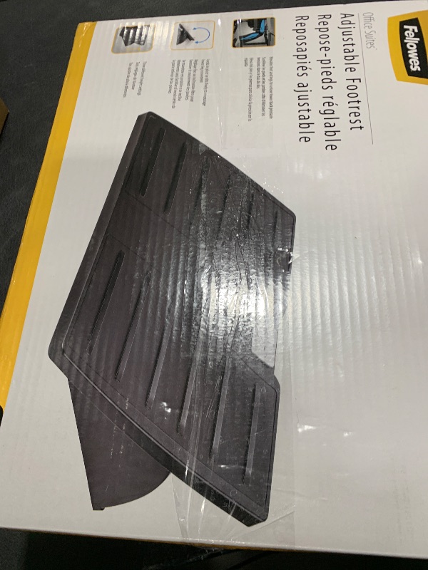 Photo 1 of Fellowes Office Suites Adjustable Foot Rest (8032201) , Black