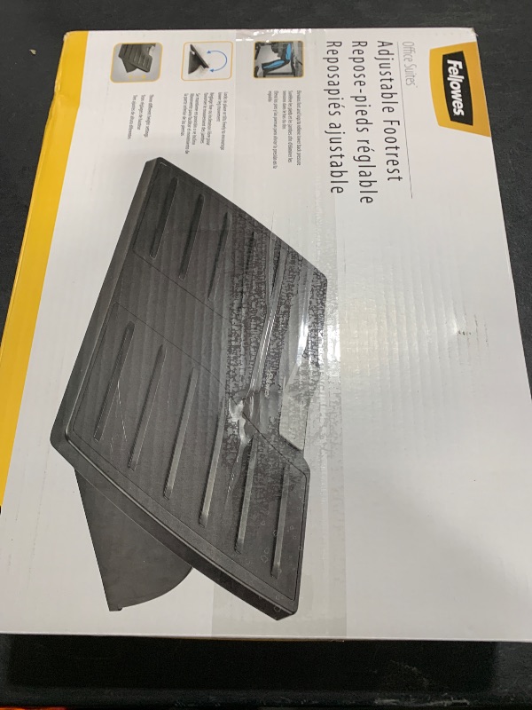 Photo 1 of Fellowes Office Suites Adjustable Foot Rest (8032201) , Black