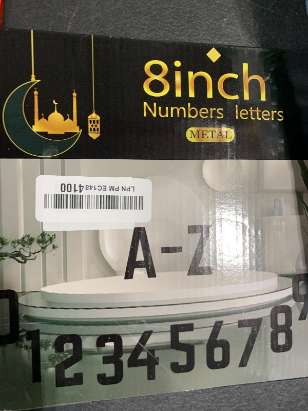 Photo 1 of 8 Inch House Numbers and Metal Letters for Outdoor Signs, House Numbers for Outside, Aluminum Address Letters and Numbers for Door, Mailbox, Garden, Perfect for Home or Office (Letter A)