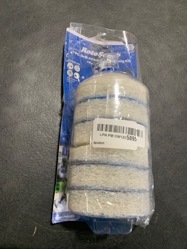 Photo 1 of RotoScrub 7 Pack Drill Brush Set for Deep Cleaning, Scratch Resistant, Bathroom, Oven, Countertops, Sinks, Soap Scum, Tile, Boats, Patio Furniture & More