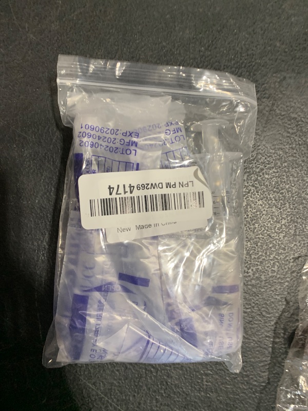 Photo 1 of 10mL Syringe for Liquid, Food, Oral, Scientific Labs, Measurement, Dispensing, Press-In Adapter, Craft, Big Tip with Cap- 3 Pack 10ml Syringes with tsp & mL Measurement