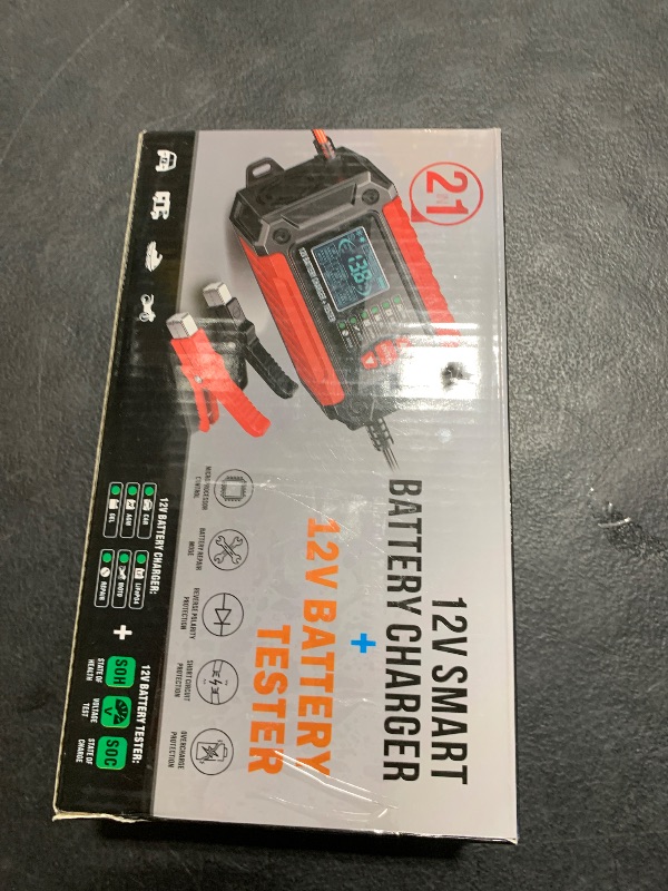 Photo 1 of Haibro Car Battery Charger and Tester, 12V 6A Smart LiFePO4 Battery Trickle Charger, CCA Load Tester Automotive Alternator Tester Digital Battery Analyzer for Lead Acid,Lithium Iron Phosphate Battery