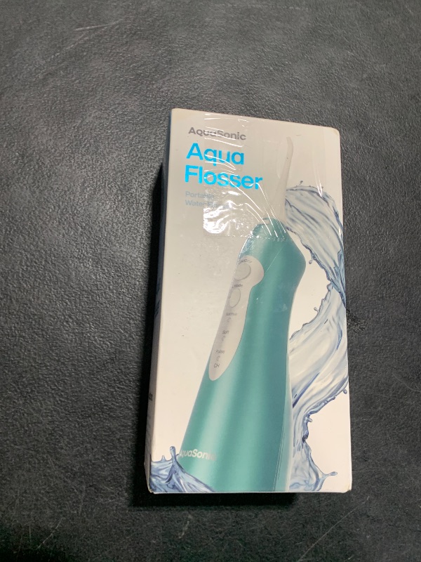 Photo 1 of AquaSonic Water Flosser - Cordless Rechargeable Water Flossers for Teeth Cleaning - Waterproof Aqua Flosser, Portable Oral Irrigator for Dental Cleaning with 5 Jet Tips – Braces Home Travel