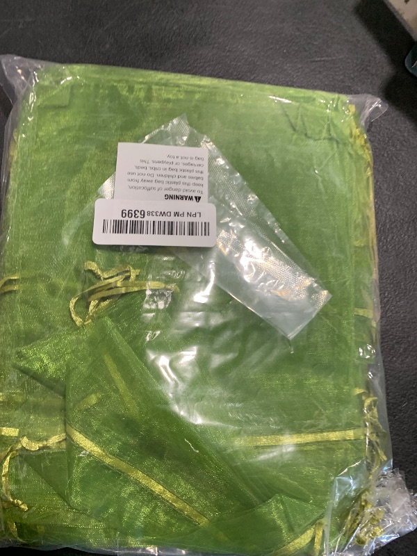 Photo 1 of 100pcs Fruit Protection Bags 6x9 inch, Green Netting Cover Bags Drawstring Mesh Fruit Protectors Pest Barrier for Tomato Mango Trees Veggies Garden