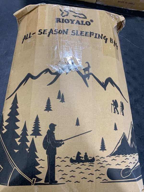 Photo 1 of 0 Degree Winter Sleeping Bags for Adults Camping (350GSM) -Temp Range (5F – 32F) Portable Waterproof Compression Sack- for Big and Tall in Env Hoodie: Hiking Backpacking 4 Season