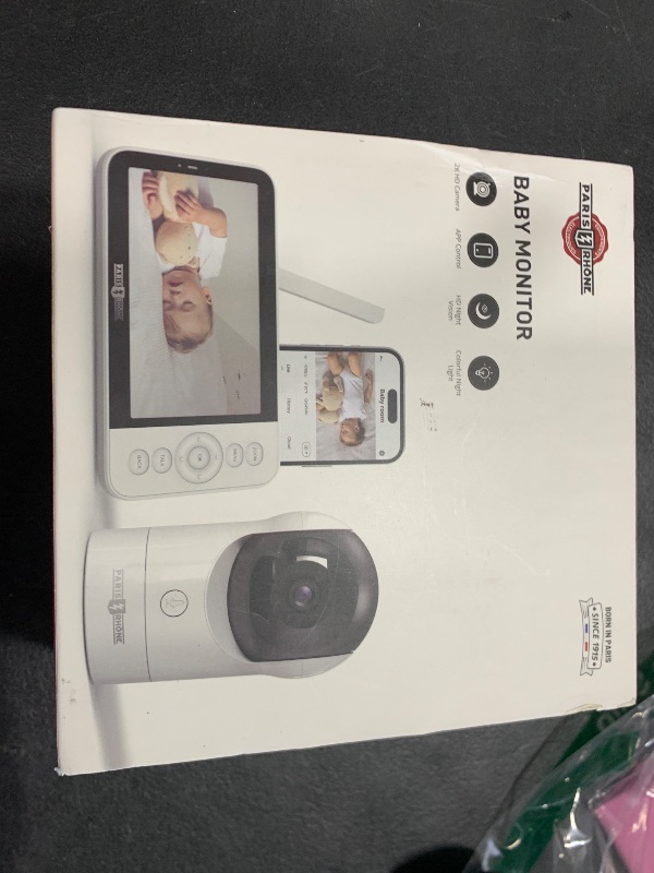 Photo 1 of PARIS RHÔNE Video Baby Monitor, 2K UHD WiFi Camera, Night Vision, 5” Smart Baby Monitor with App Control, Motion and Cry Detection, AI Tracking, Three-Way Audio, RGB Night Light, Lullabies