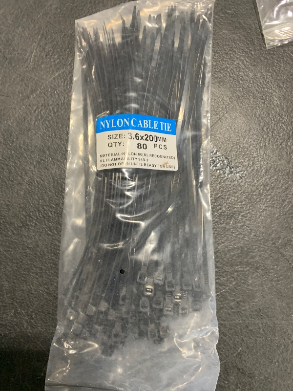 Photo 1 of NYLON CABLE TIES 80PCS