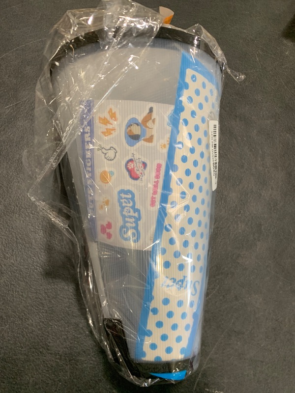 Photo 1 of Supet Dog Cone Collar Adjustable After Surgery, Comfortable Pet Recovery Collar & Cone for Large Medium Small Dogs, Elizabethan Dog Neck Collar Plastic Practical