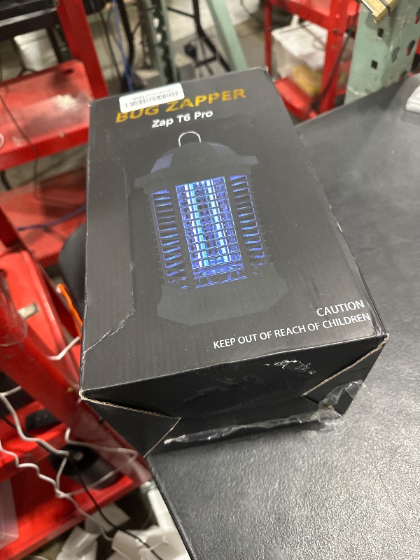 Photo 1 of GOOTOP Bug Zapper Outdoor, Mosquito Zapper, Electric Fly Zapper, Mosquito Killer, Fly Traps, 3 Prong Plug, Flying Insects Zapper Indoor Outdoor 90-130V, 4200V, ABS Plastic Outer (Black)