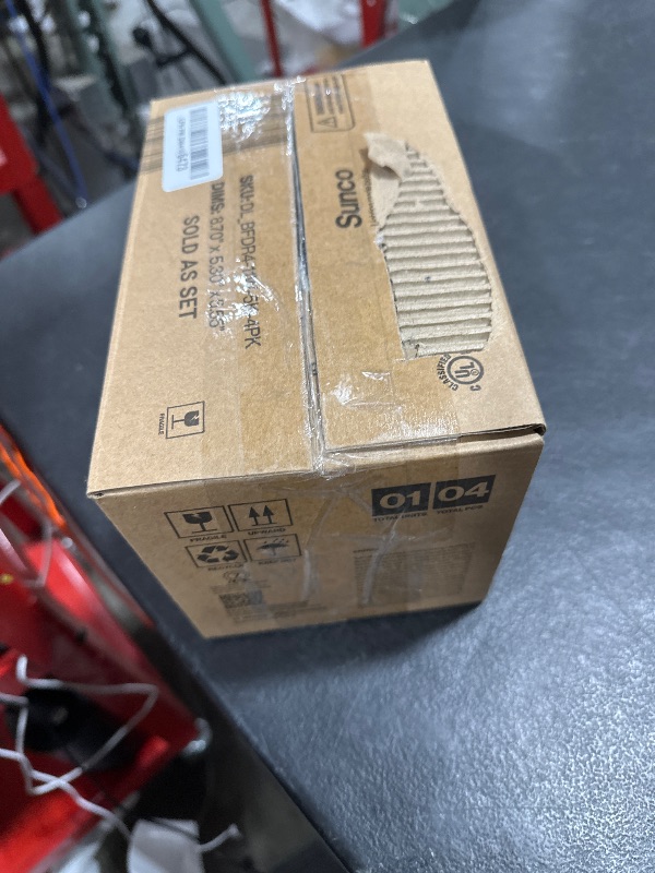 Photo 1 of Sunco 4 Inch LED Recessed Lights, Retrofit Can Light for Ceiling, Baffle Trim, 660 LM, 11W (60W Equivalent), 5000K Daylight, Dimmable, Damp Rated ETL 4 Pack