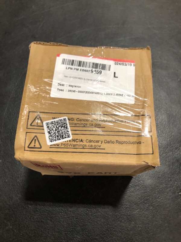Photo 1 of LG 6324W1A001L Genuine OEM Magnetron for LG Microwaves