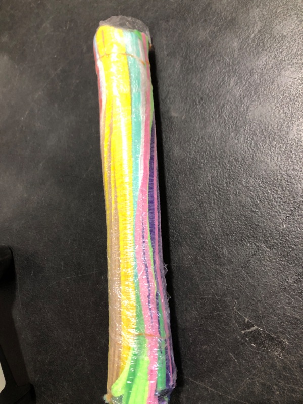 Photo 1 of PACK OF COLORFUL PIPE CLEANERS - MULTIPLE COLORS- UNKOWN QUANTITY 