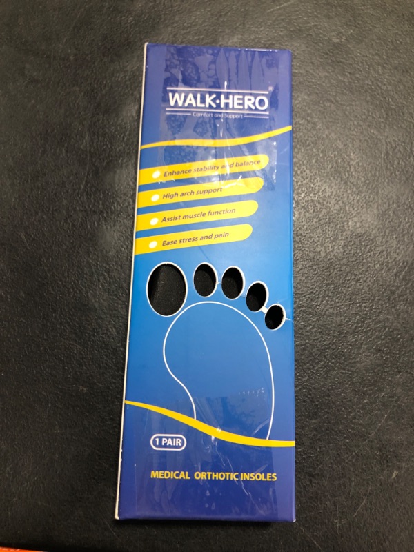 Photo 1 of Inserts Relieve Plantar Fasciitis - Flat Feet Insoles Arch Supports, Orthotic Insoles for Foot Pain Arch Pain Reduce Muscle Fatigue Absorb Shock (Mens 5-5 1/2 | Womens 7-7 1/2)