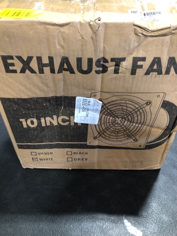 Photo 1 of HG Power 10 Inch Exhaust Fan, Kitchen Exhaust Fan With Switch 988 CFM Wall Mounted, Extractor Ventilation Fan For Attic, Greenhouse, Basement, Shed