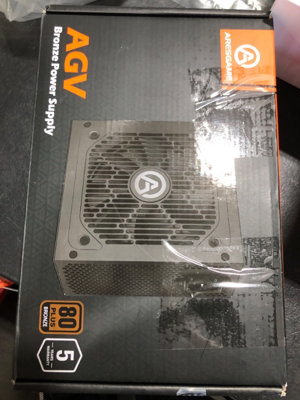 Photo 1 of ARESGAME AGV Series 500W Power Supply, 80 Plus Bronze Certified, Non Modular Power Supply, 5 Year Warranty