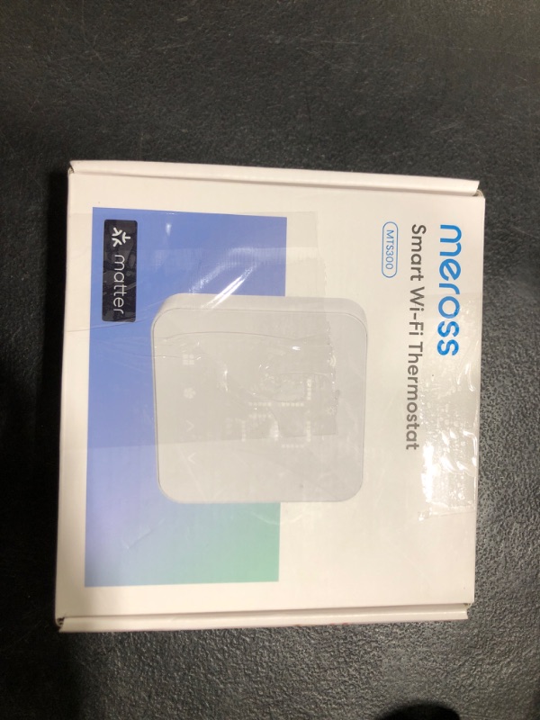 Photo 1 of meross Smart Thermostat for Home, WiFi Thermostat Works with Matter, Alexa, Apple Home, Google Assistant, App & Voice Control, 7x24h Scheduling, Energy Saving, C-Wire Required