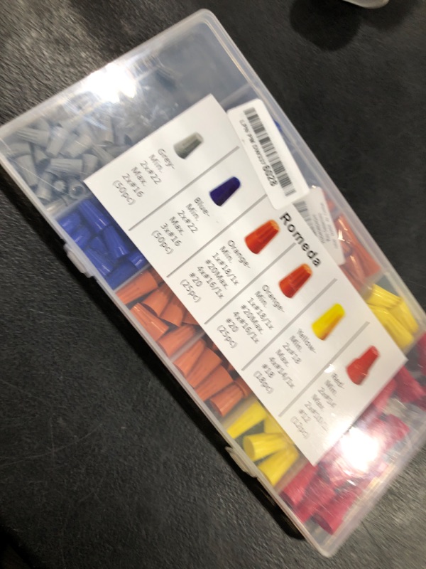 Photo 1 of 180 PCS Wire Connectors, Insulating Insert Twist Electrical Wire Connectors with Spring, Portable Wire Caps for Quick Connection, Colorful Wire Caps Electrical