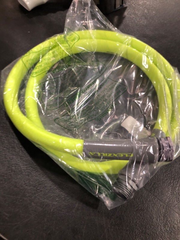 Photo 1 of Flexzilla Garden Lead-In Hose 5/8 in. x 5 ft., Heavy Duty, Lightweight, Durable, ZillaGreen - HFZG505YW-E