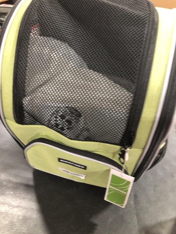 Photo 1 of Rolling Pet Carrier Backpack with Wheels - Soft Sided Wheeled Dog Cat Carriers Bag for Under 6KG Mesh Windows Pockets Airline Approved Travel Carrier for Small Pets Cats Dogs Puppies