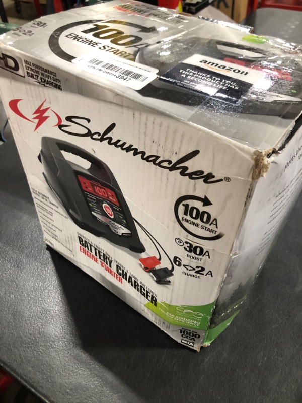 Photo 1 of Schumacher Electric Fully Automatic Car Battery Charger & Engine Starter - 6V / 12V Battery Charger & Maintainer - for Standard, AGM, Gel & Deep-Cycle Batteries - Reverse Hook-Up Protection - SC1281