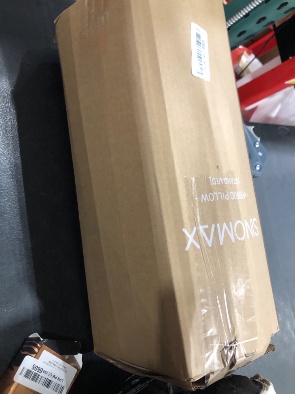 Photo 1 of Sinomax Firm Pillow Polyester Pillow with Microfiber Standard Size Neck Pillow Hypoallergenic Ergonomic for Sleeping Neck Shoulder Pain Relief Bed Pillow for Side Back Sleepers.