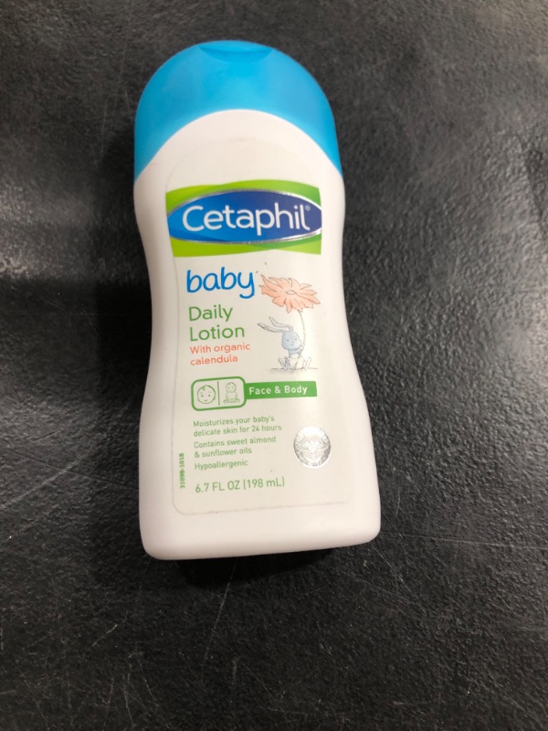 Photo 1 of Cetaphil Baby Daily Lotion with Organic Calendula, Hypoallergenic, Sweet Almond & Sunflower Oils,6.7 Fl. Oz (Packaging May Vary)