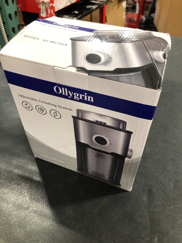 Photo 1 of Coffee Grinder Electric Burr Coffee Bean Grinder for 2-12 Cups, Adjustable Burr Mill for 14 Grinding Settings, Stainless Steel