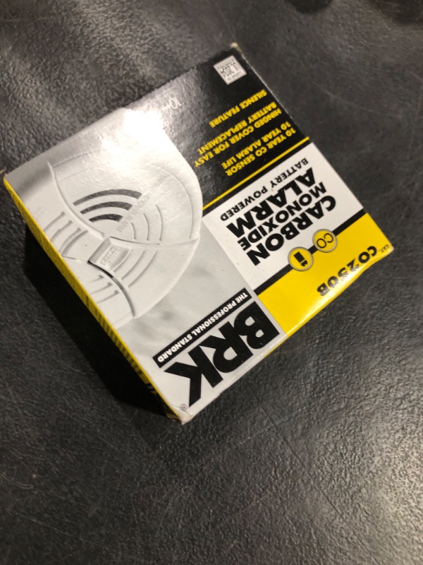 Photo 1 of FIRST ALERT Carbon Monoxide Alarm | BRK CO250 Battery Operated Carbon Monoxide Detector With 9-Volt Battery & Two Silence Features