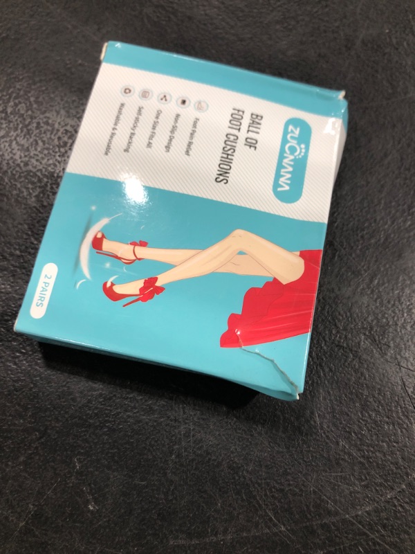 Photo 1 of ZUCNANA Ball of Foot Cushions (2 Pairs Gel Shoe Inserts), Heel Inserts for Women, Non Slip Heel Pads, Heel Cushions for Women Foot Pain Relief and Comfort, One Size Fits Any (Clear)