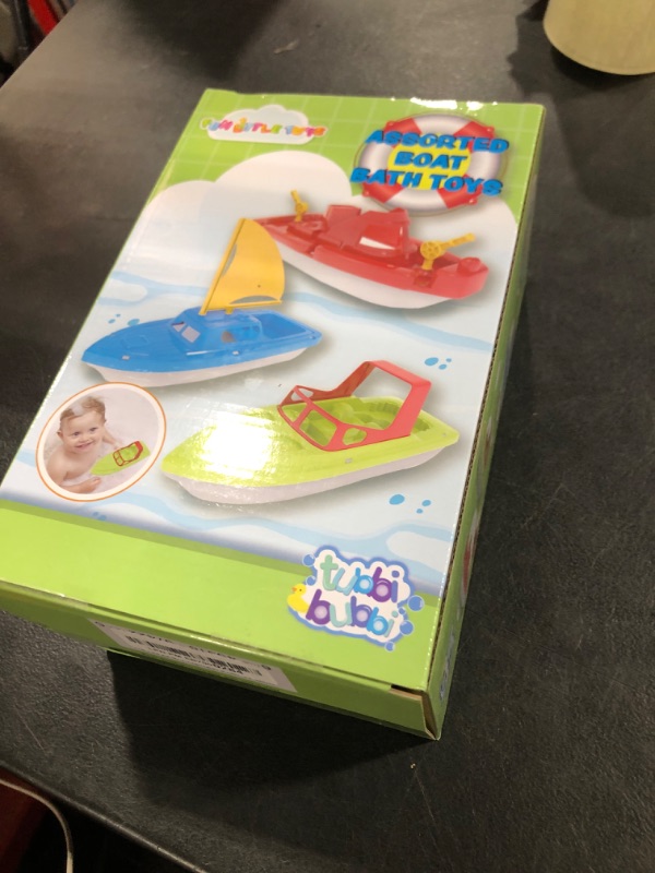 Photo 1 of Toy Boats, 3 PCS Boat Bath Toy Toddler Pool Toys, Toy Boats for Water Play Plastic Toy Boats for Toddlers 1-3