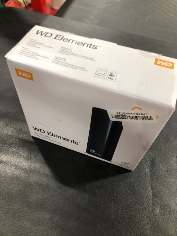 Photo 1 of WD 24TB Elements Desktop External Hard Drive for Plug-and-Play Storage, USB 3.2 Gen1 - WDBWLG0240HBK-NESN