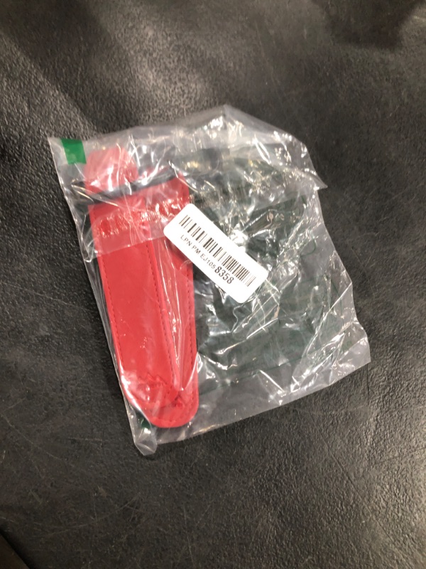Photo 1 of Baby Stroller Hooks Bag Hooks for Hanging Diaper Bags Multipurpose Hooks for Grocery Shopping Bags Premium Vegan Leather Pram Straps 2 Pcs (red)