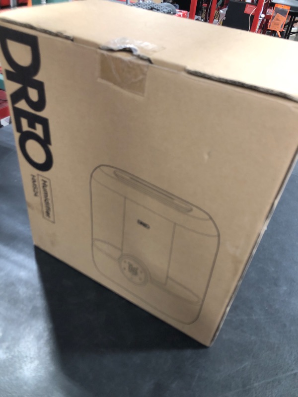 Photo 1 of Dreo 6L Top Fill Humidifiers for Bedroom, 60H Runtime, 28 dB Quiet Supersized Cool Mist Humidifiers for Large Room, Air Humidifier for Home, Baby, Plant, Indoor, Night Light, Ultrasonic