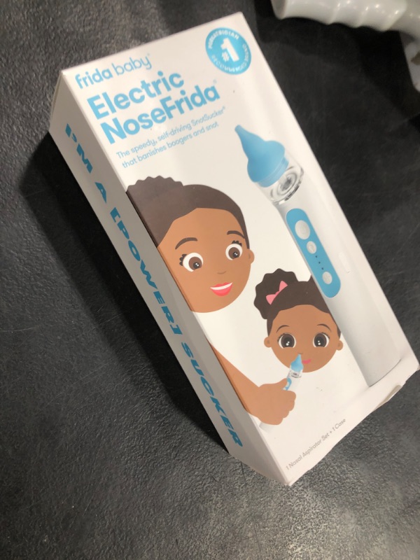 Photo 1 of Frida Baby Electric NoseFrida Nasal Aspirator for Baby, Nose Sucker for Baby & Toddler, Upgraded Nasal Aspirator for Congestion + Allergy Relief with 3 Suction Levels, 2 Silicone Tips, USB