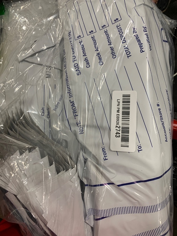 Photo 1 of Royal Sovereign 12 x 16 White Deposit Bags 100 Pack (RMTE-1216DW)