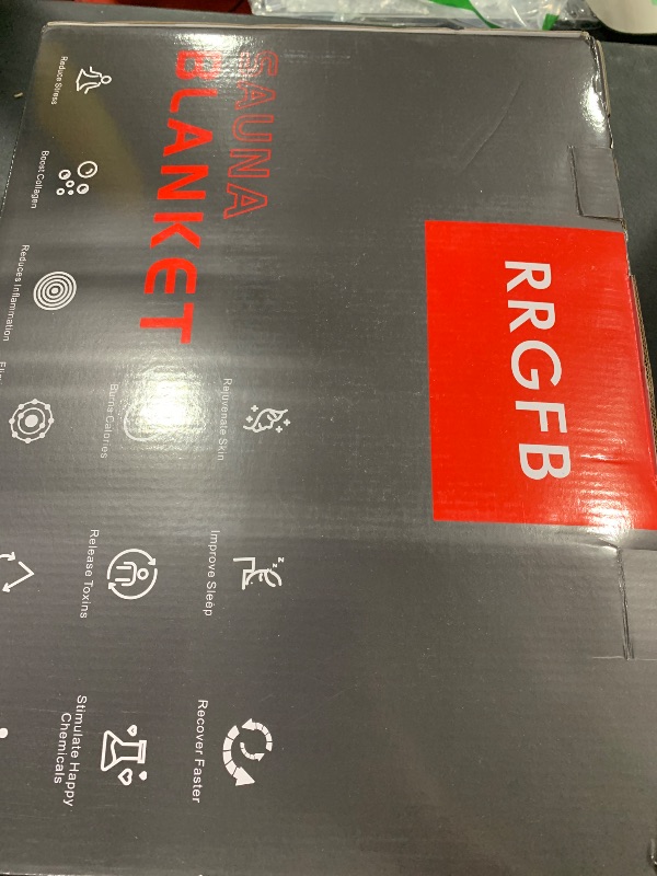 Photo 1 of RRGFB Portable Infrared Sauna Blanket, Detox & Relaxation at Home, Adjustable Timer 1-60 Min, Temperature Range 86-158?, 6 ft x 2.6 ft, Oxford Fabric