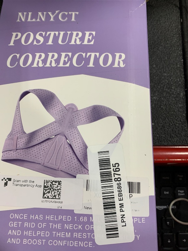 Photo 1 of NLNYCT Posture Corrector For Women, Adjustable Back Brace For Posture, Back Posture Corrector Providing Pain Relief From Lumbar, Neck, Shoulder, And Clavicle, Back (S/M Upper Waist 25-36 Inch)