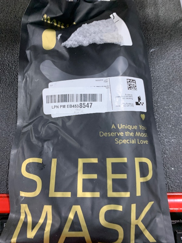 Photo 1 of MABAO Weighted Eye Mask for Sleeping, Blackout 3D Contoured Sleep Mask with Adjustable Strap for Women Men, Memory Foam, Gentle Pressure Relief Comfort Eye Cover Blindfold for Insomnia & Travel -Black