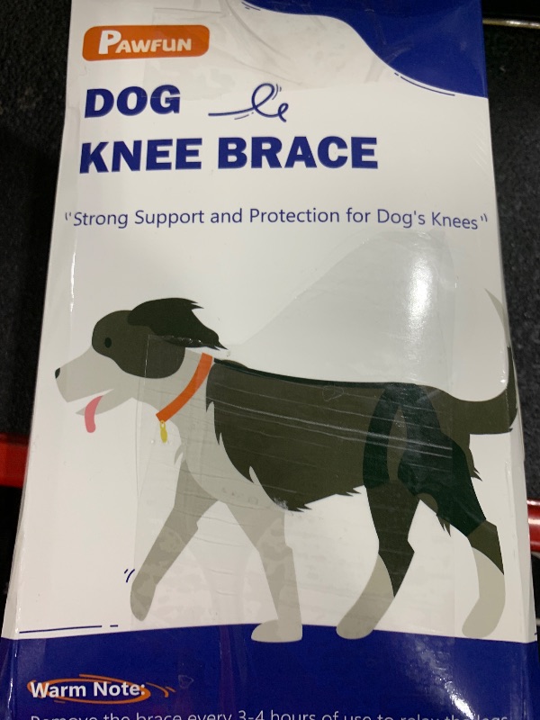 Photo 1 of Pawfun Dog Knee Brace for Hind Legs- Adjustable Dog Leg Brace for Both Back Leg Helps with Torn ACL, Luxating Patella, Ligament Injuries & Arthritis, L