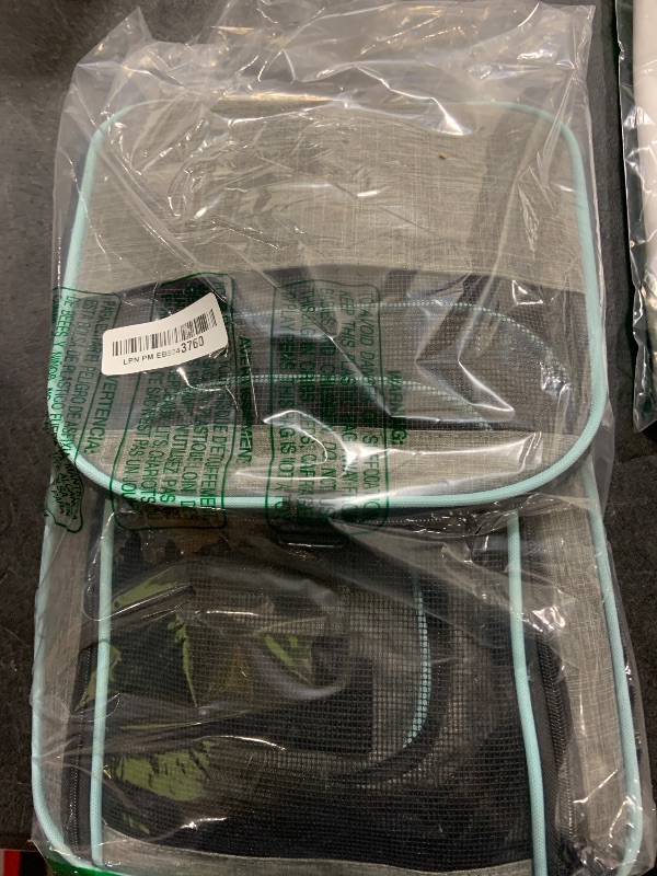 Photo 1 of Siivton Cat Carrier,2 Sided Expandable Pet Carrier for Travel,Collapsible Soft-Sided Carriers with Removable Fleece Pad and Shoulder Straps,Airline Approved(17.5"x 11"x 11")