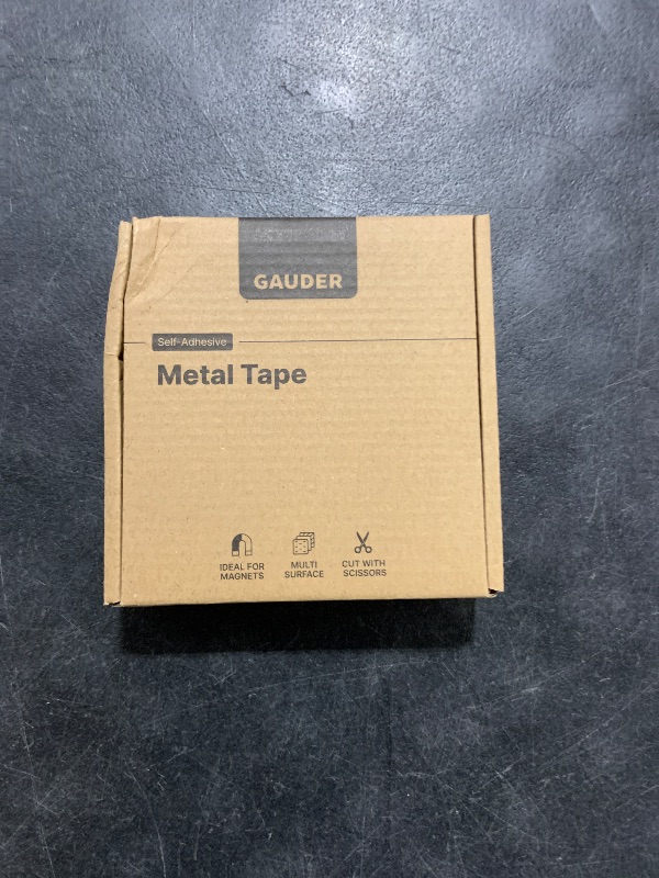 Photo 1 of GAUDER Self-Adhesive Metal Tape | Thin Metal Strips for Magnets, Tonies® Figures & Shelves | Ferrous Tape (10 ft)