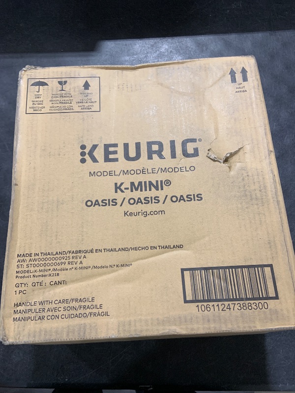 Photo 1 of Keurig K-Mini Single Serve Coffee Maker, Oasis