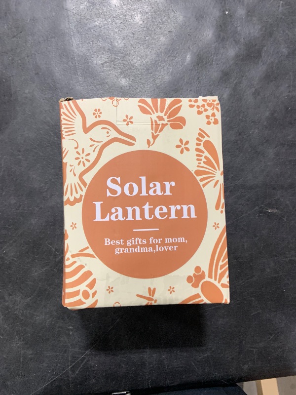 Photo 1 of Birthday Gifts for Women Mom Grandma Solar Lantern Outdoor Waterproof, Gardening Gifts for Women, Hummingbird Garden Decor Hanging Solar Lights Yard Decorations Outdoor, Backyard, Patio, Porch