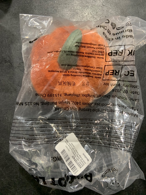 Photo 1 of Apricot Lamb Vegetable Toys Plush Fresh Pumpkin Stuffed Animal Soft Cuddly Perfect for Child (Orange Pumpkin, 5 Inches)