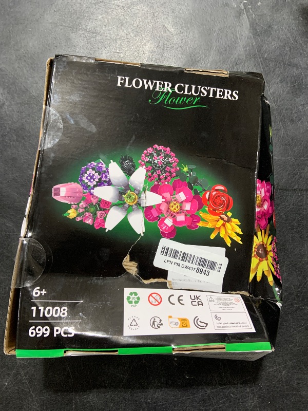 Photo 1 of Booyuer Flowers Bouquet Building Set, 699Pcs Creative DIY Flower Botanical Collection Building Toys, Home Office Decor Gifts for Mother's Day, Valentine Day, Birthday, Christmas Day