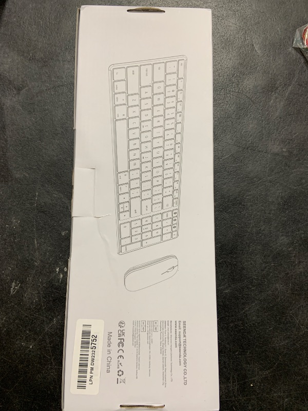 Photo 1 of seenda Bluetooth Keyboard and Mouse for Mac, SKM64-2 Multi-Device Rechargeable Slim Wireless Keyboard Mouse Stainless Steel Full Size, Compatible with MacBook Pro/Air, iPad, iMac - Space Gray