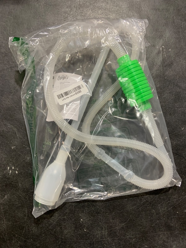 Photo 1 of Luigi's Fish Tank Cleaner - Gravel Pump Vacuum for Aquarium - Hand Siphon Hose to Remove and Change Water or Sand in Minutes - Fish Aquarium Accessories, Supplies & Cleaning Tools