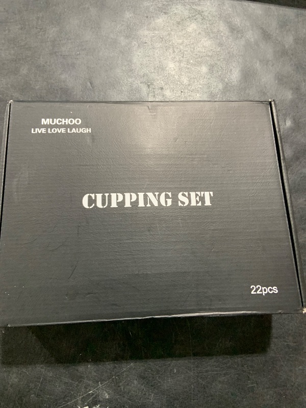 Photo 1 of MUCHOO Cupping Set Professional Chinese Acupoint Cupping Therapy Sets Portable, Suction Hijama Cupping Set with Vacuum Magnetic Pump Cellulite Cupping Massage Kit 22-Cup
