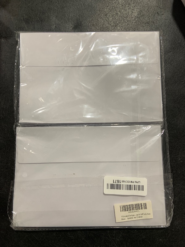 Photo 1 of A9 Invitation Envelopes 50 Pack White 5 3/4 x 8 3/4 Inches Self Seal Printable Envelopes for 5x8 Cards,Azaza
